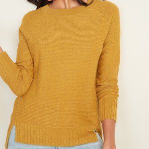 OLD NAVY Mustard Golden Crew Neck Tunic Style Sweater Large Tall